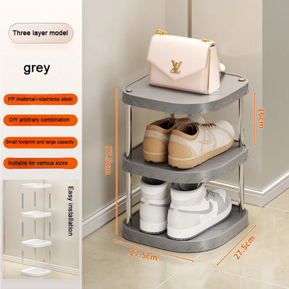 Simple Multi-Layer Shoe Organizer Simple Shoes Rack Plastic Storage Cabinet Bedroom Storage Cabinet Plastic Creative Shoe Rack