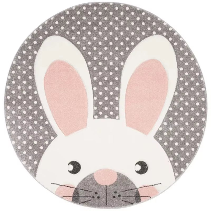 Cartoon Animal round Carpet Girl Room Rug Baby Crawling Mat Living Room Rugs Baby Children Room Mat Rug Children Rugs Home Decor