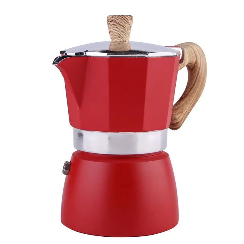 Aluminum Coffee Maker Durable Moka Cafeteira Expresso Percolator Pot Practical Moka Coffee Pot 50/100/150/300/450/600Ml