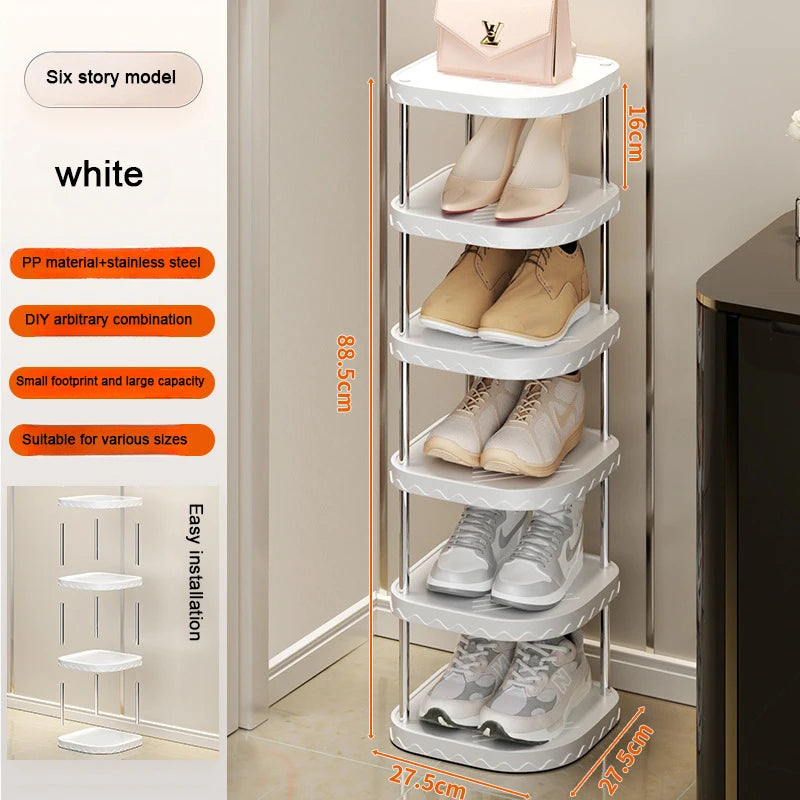 Simple Multi-Layer Shoe Organizer Simple Shoes Rack Plastic Storage Cabinet Bedroom Storage Cabinet Plastic Creative Shoe Rack