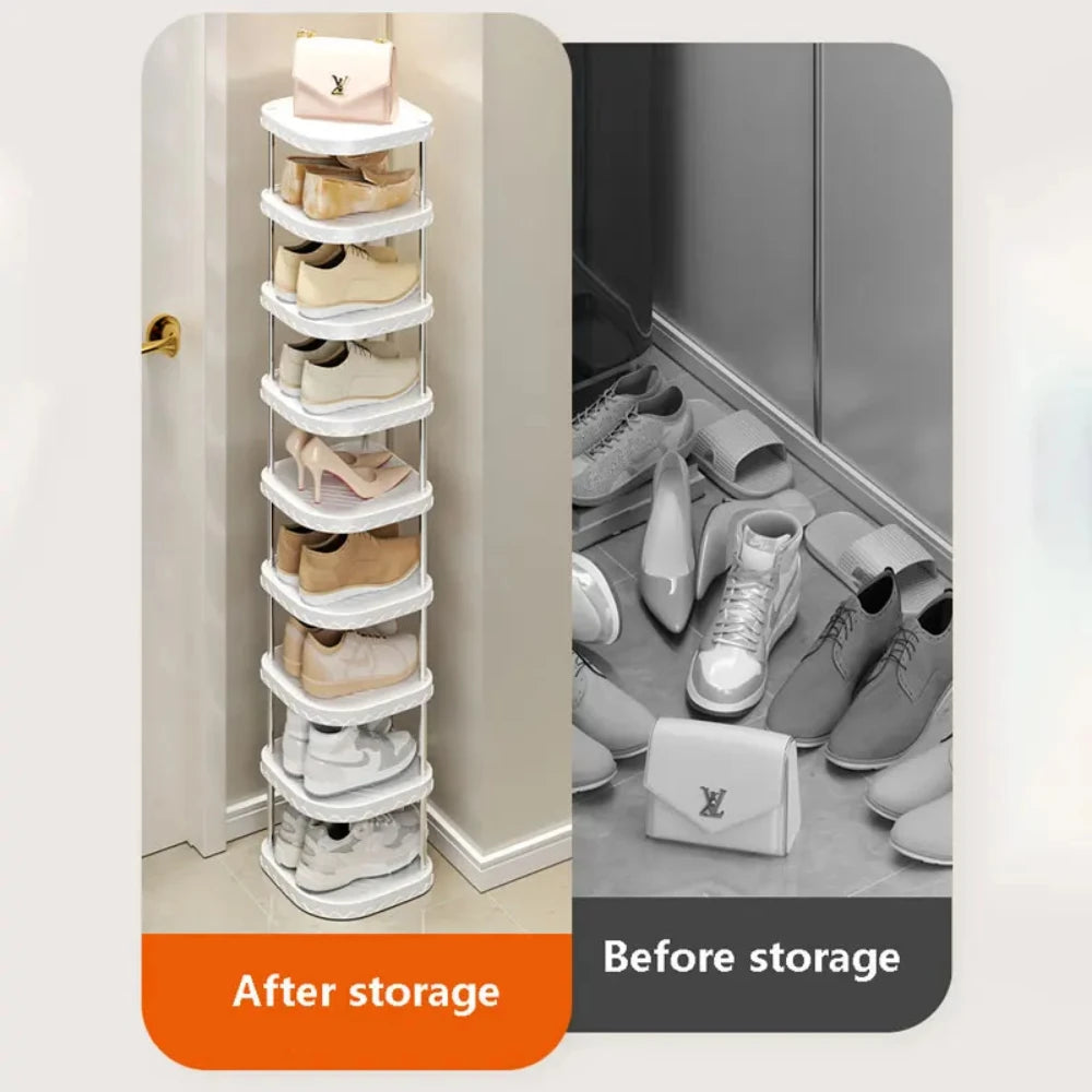 Simple Multi-Layer Shoe Organizer Simple Shoes Rack Plastic Storage Cabinet Bedroom Storage Cabinet Plastic Creative Shoe Rack