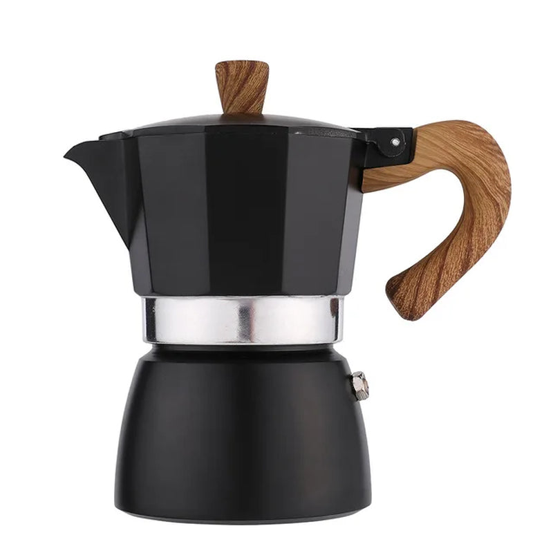 Aluminum Coffee Maker Durable Moka Cafeteira Expresso Percolator Pot Practical Moka Coffee Pot 50/100/150/300/450/600Ml