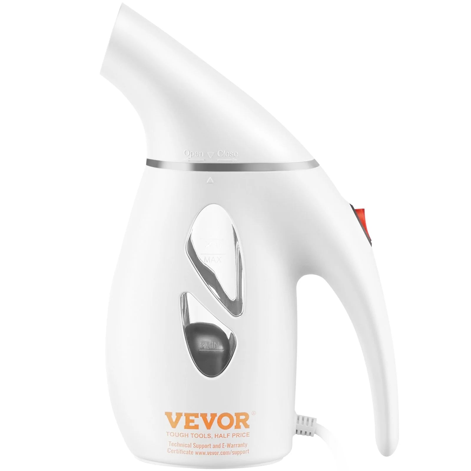 VEVOR Portable Handheld Fabric Steamer, 900W Quick Heat Steamer for Clothes, Wrinkle Remover Clothing Iron Intelligent Controller & Auto-Off & Large Detachable Water Tank, with Gloves