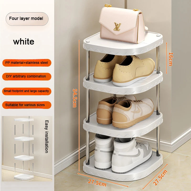 Simple Multi-Layer Shoe Organizer Simple Shoes Rack Plastic Storage Cabinet Bedroom Storage Cabinet Plastic Creative Shoe Rack