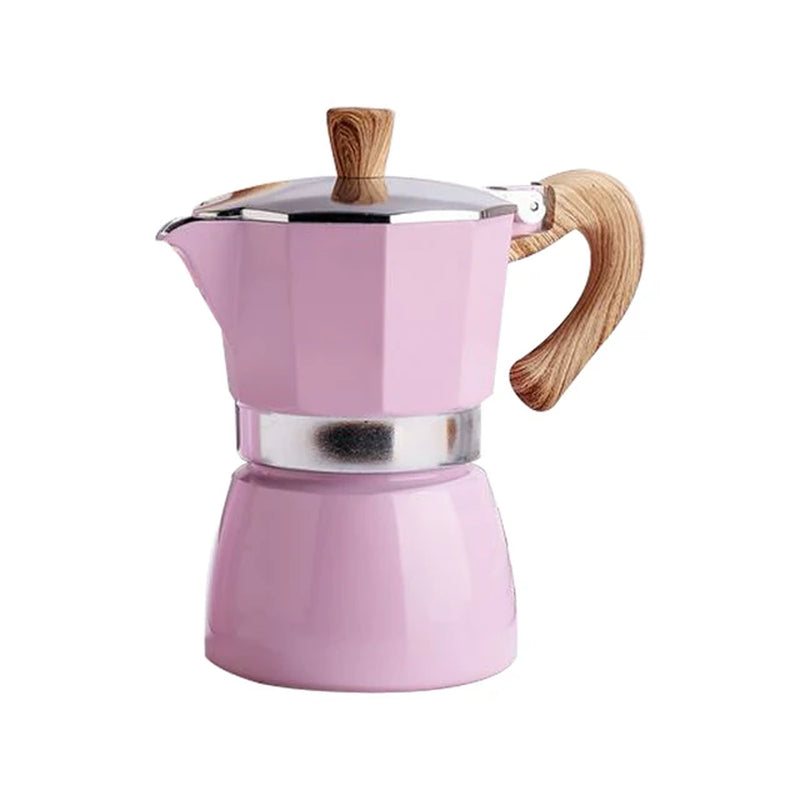 Aluminum Coffee Maker Durable Moka Cafeteira Expresso Percolator Pot Practical Moka Coffee Pot 50/100/150/300/450/600Ml