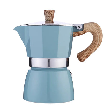 Aluminum Coffee Maker Durable Moka Cafeteira Expresso Percolator Pot Practical Moka Coffee Pot 50/100/150/300/450/600Ml