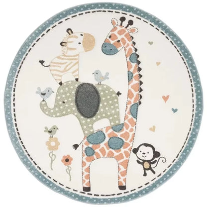 Cartoon Animal round Carpet Girl Room Rug Baby Crawling Mat Living Room Rugs Baby Children Room Mat Rug Children Rugs Home Decor