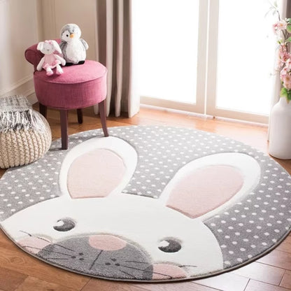 Cartoon Animal round Carpet Girl Room Rug Baby Crawling Mat Living Room Rugs Baby Children Room Mat Rug Children Rugs Home Decor