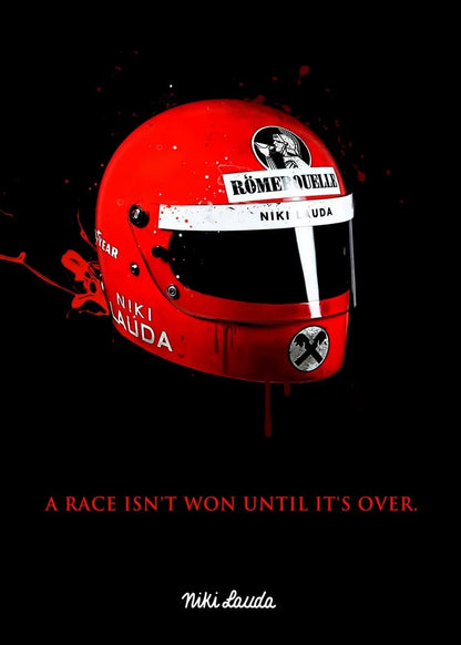 Senna F1 Racer Helmet Formula 1 World Champion Poster Team Decoration Graffiti Art Decor Painting Room Wall Canvas Poster